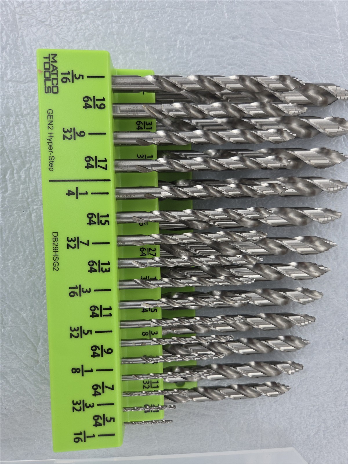 Matco Tools Gen2 Hyper-Step 29pc High-Speed Steel Drill Bit Set | DB29HSG2