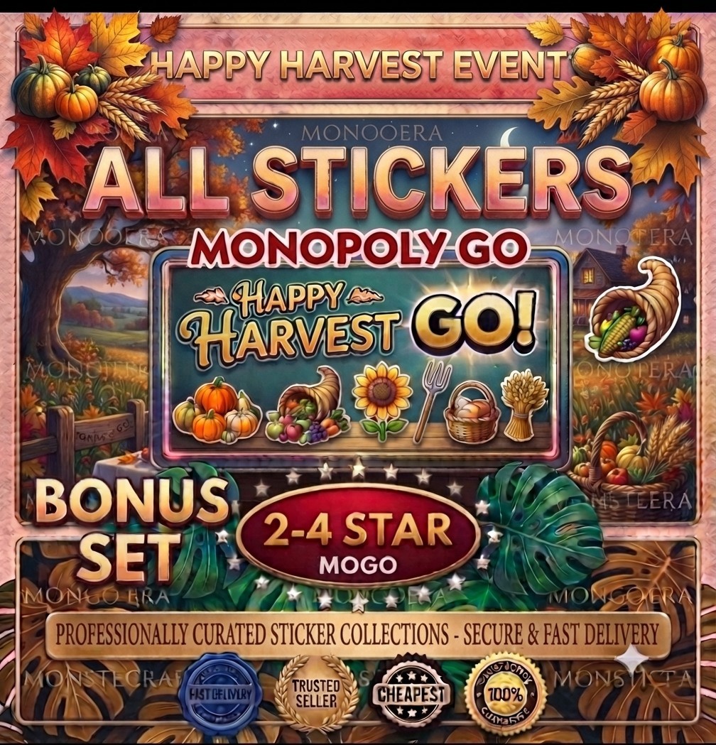 BONUS SET  MOGO Stickers Go Monopoly Stickers Go ( NEW BONUS SET ) ✅