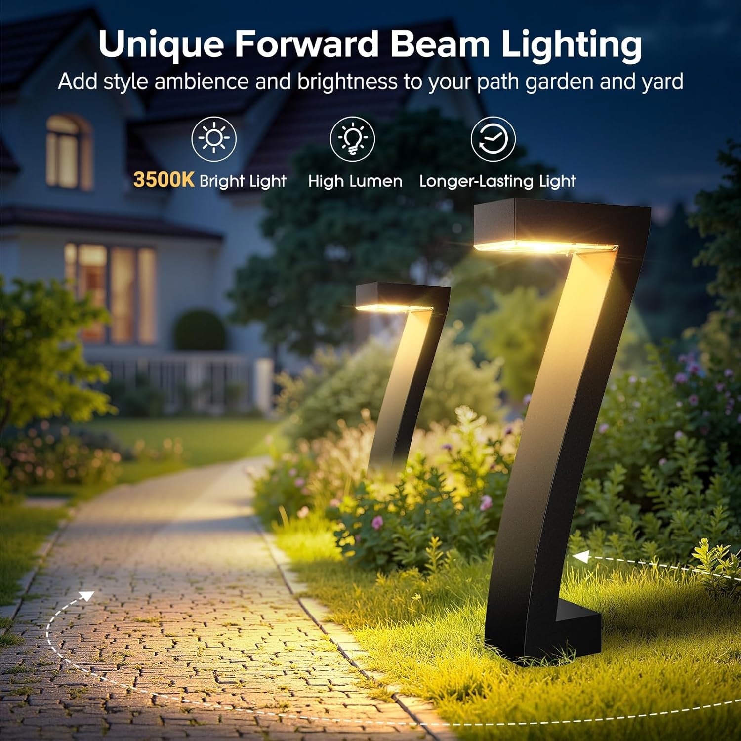 8pcs Solar Light Outdoor Pathway light LED Walkway Ground Garden Path Waterproof
