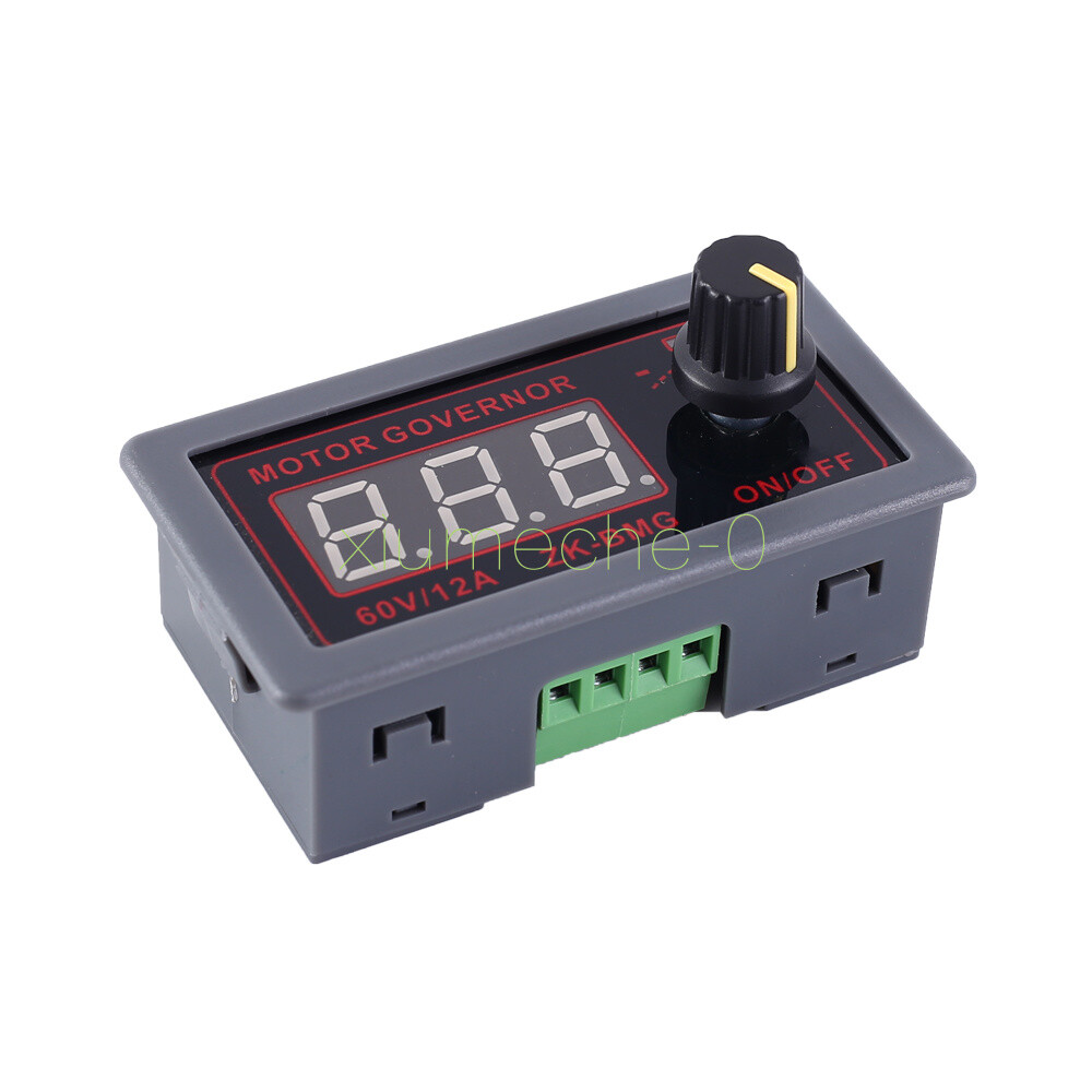 PWM 12A 500W 9-60V DC Motor Speed Governor Controller Switch BMG Digital Display