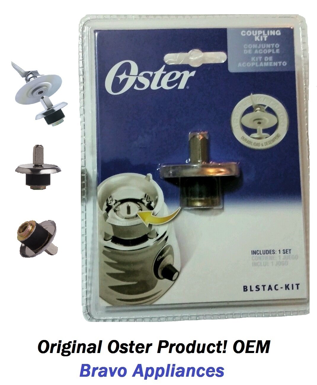 Genuine Oster Coupling, Stud & Slinger Pin BLSTAC-KIT Replacement Part OEM
