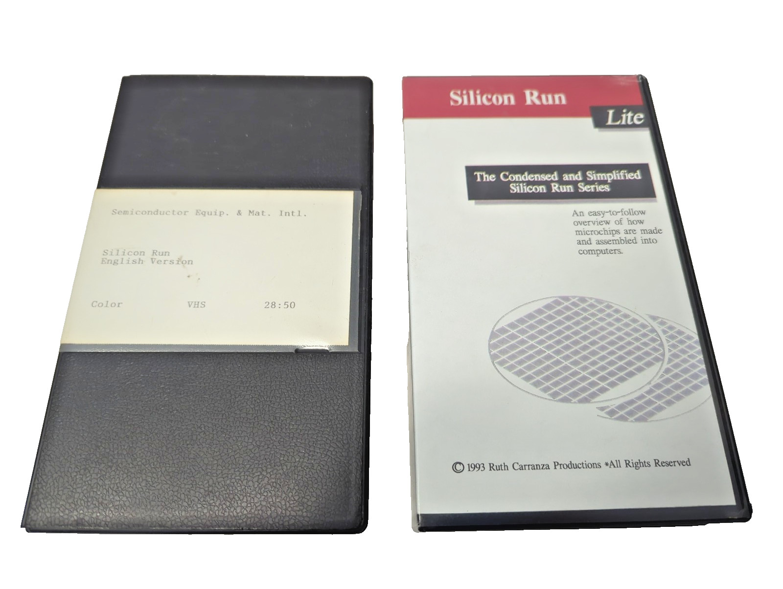 Silicon Run Vintage Semiconductor Training Tapes VHS lot of 2