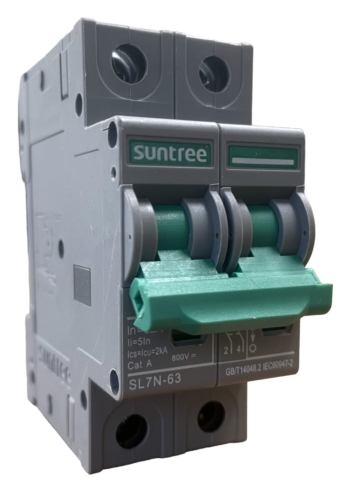 Suntree SL7N-63 2-Pole DC Circuit Breaker 63A 600V – Solar PV