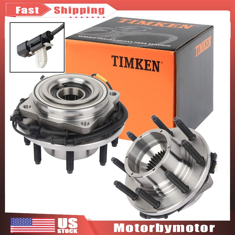 TIMKEN 4WD Front Wheel Bearings Hubs for 2011-2016 Ford F-250 F-350 SD SRW