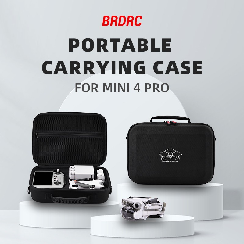 For DJI MINI 4 PRO Drone Storage Shoulder Bag Crossbody Portable Carrying Case