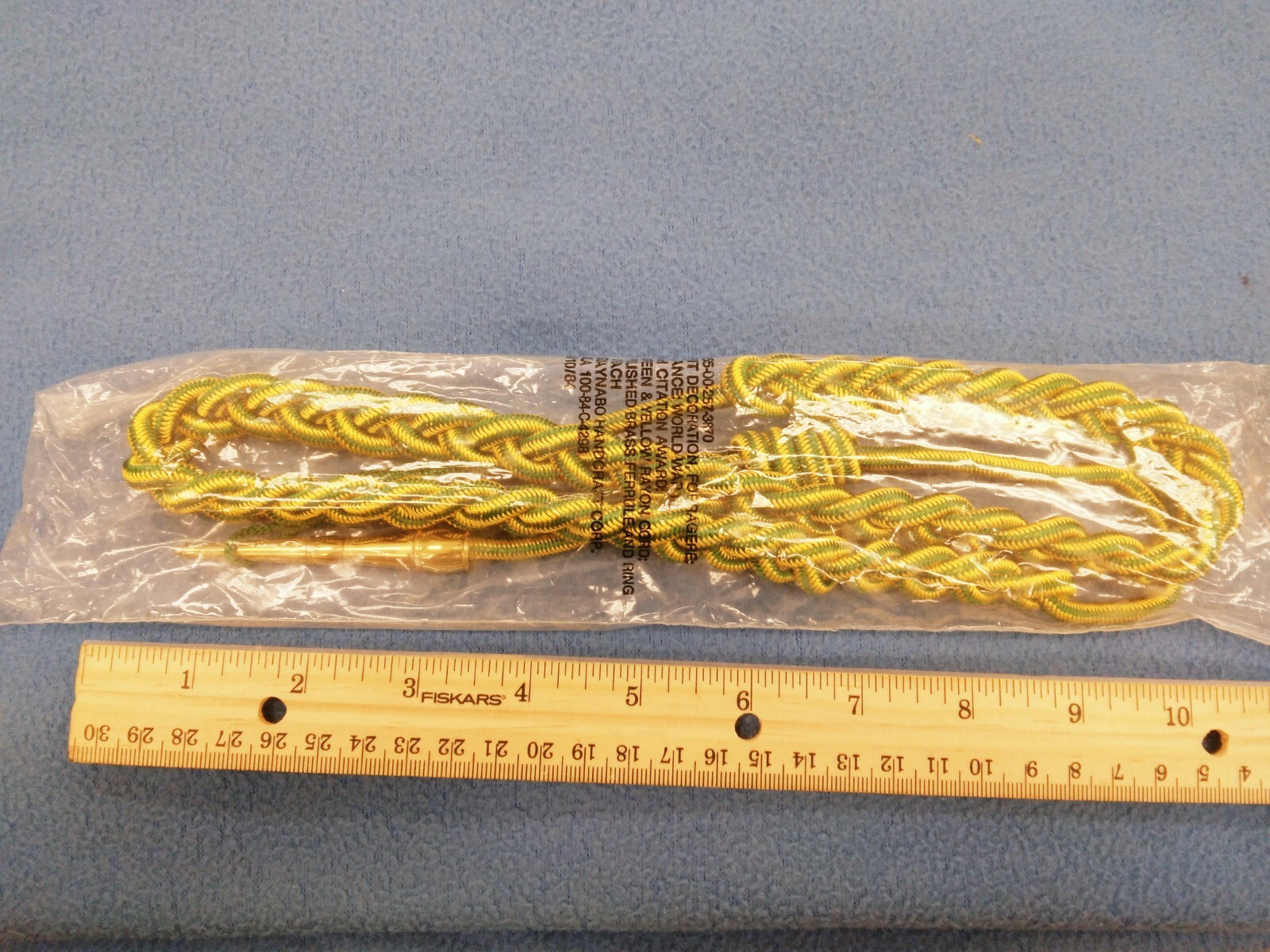 US Army Shoulder Cord: FORRAGERE 4TH CITATION AWARD - NEW SEALED BAG FROM 10/84