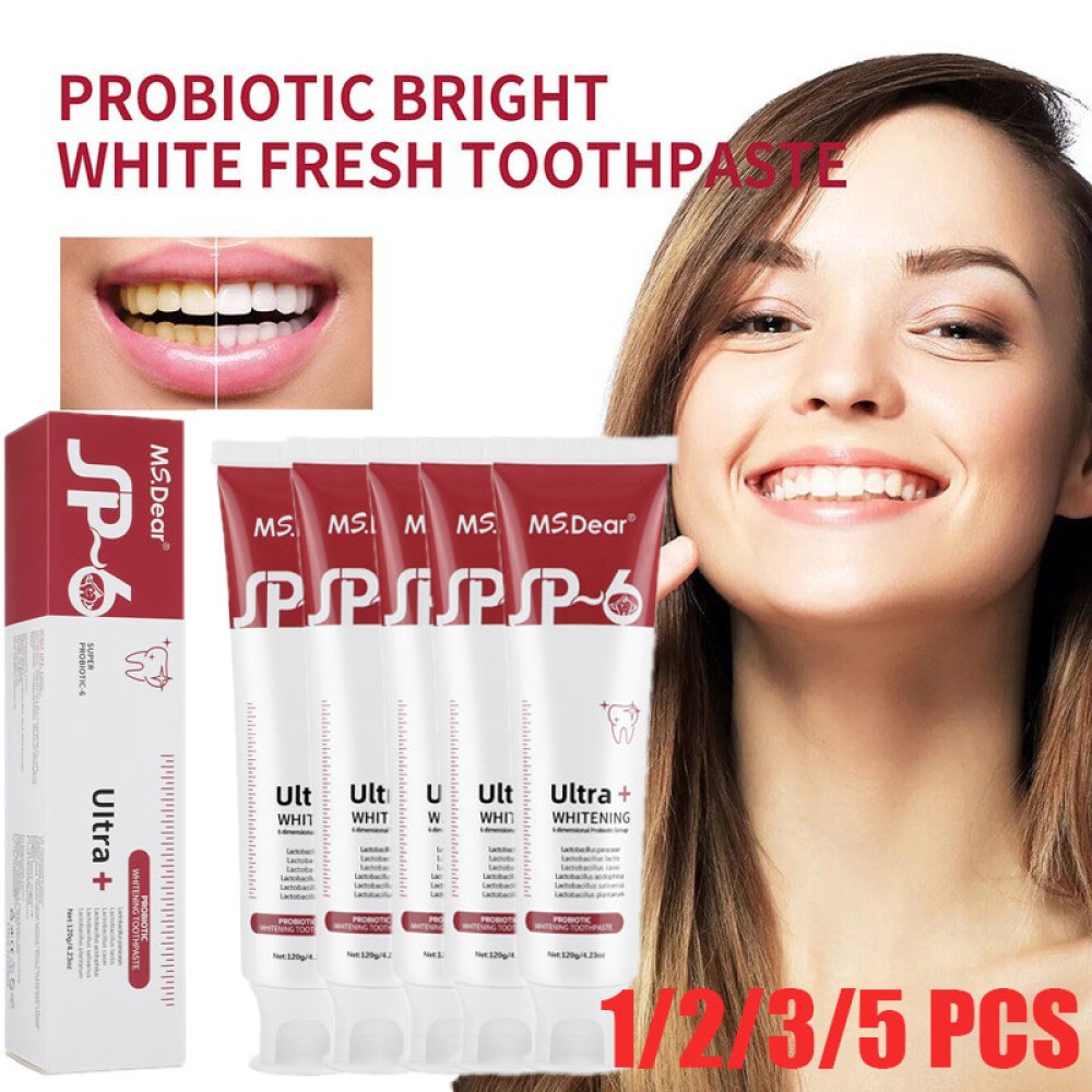 1-5pcs SP-6 Probiotic Whitening Toothpaste Removes Fresh Clean Quick Brightening