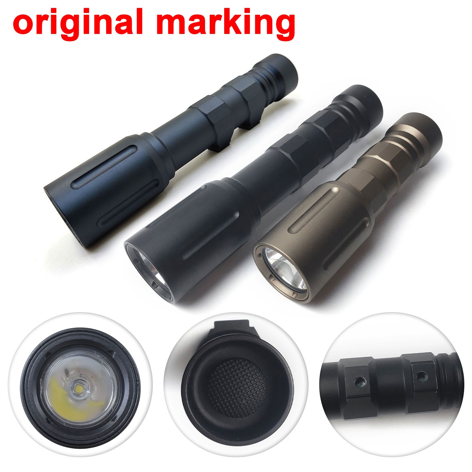 Tactical Flashlight 800 lumen Mini Weaponlight LED White Light For 20mm Rail