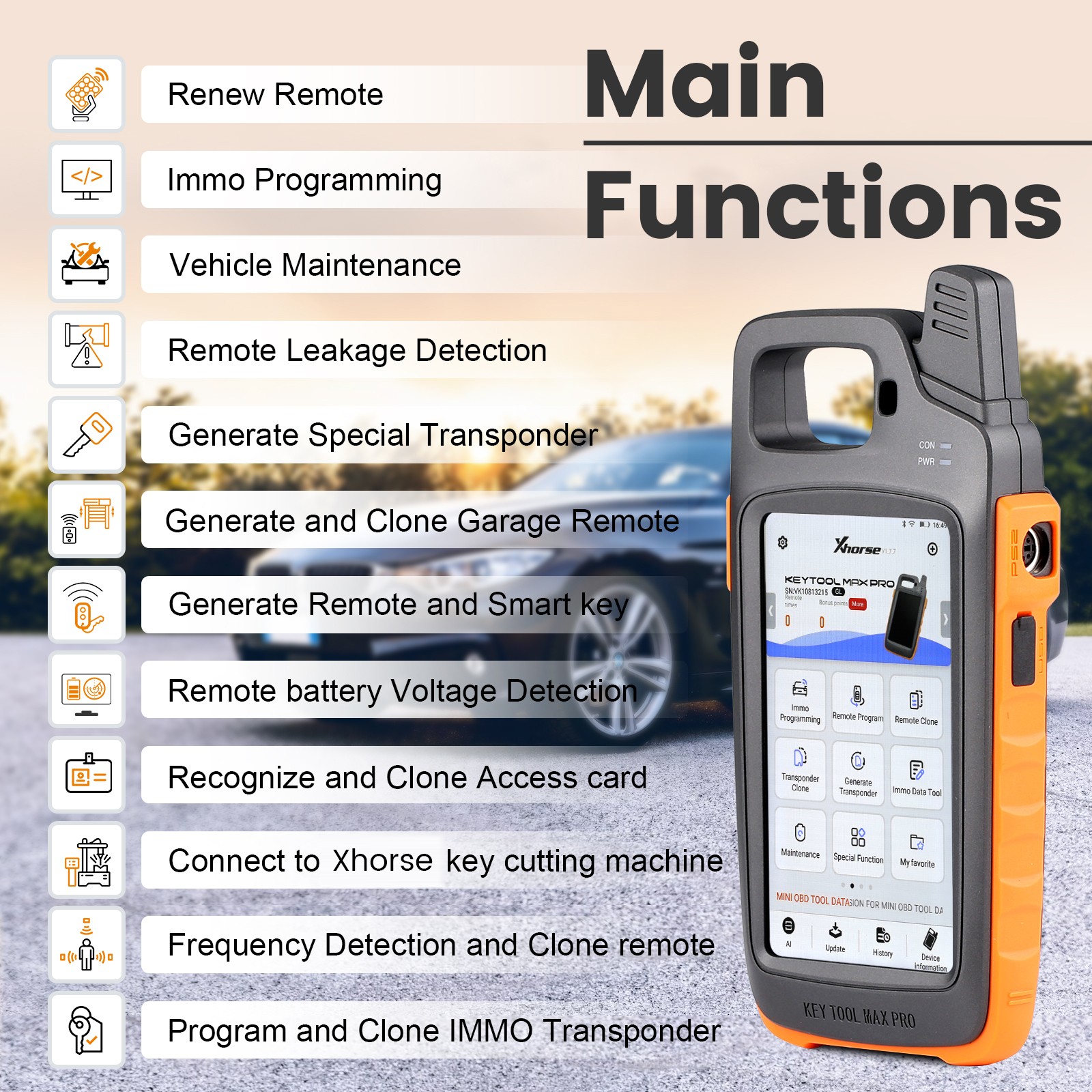 Xhorse VVDI Key Tool Max PRO +Mini OBD Tool Function+10Pcs VVDI Super Chip XT27A