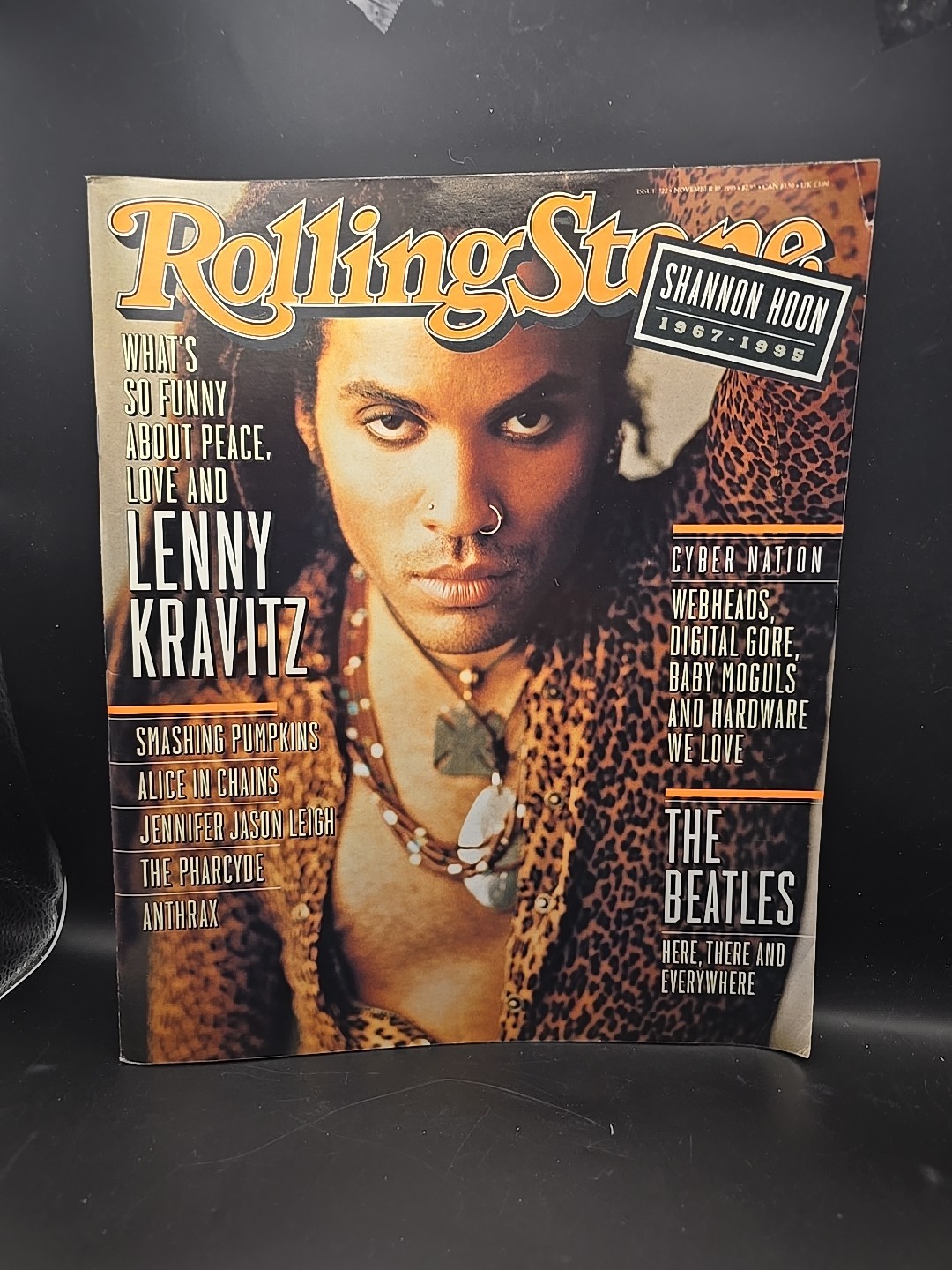 Rolling Stone Magazine 722 Nov 30 1995 Lenny Kravitz Smashing Pumpkins Music Vtg