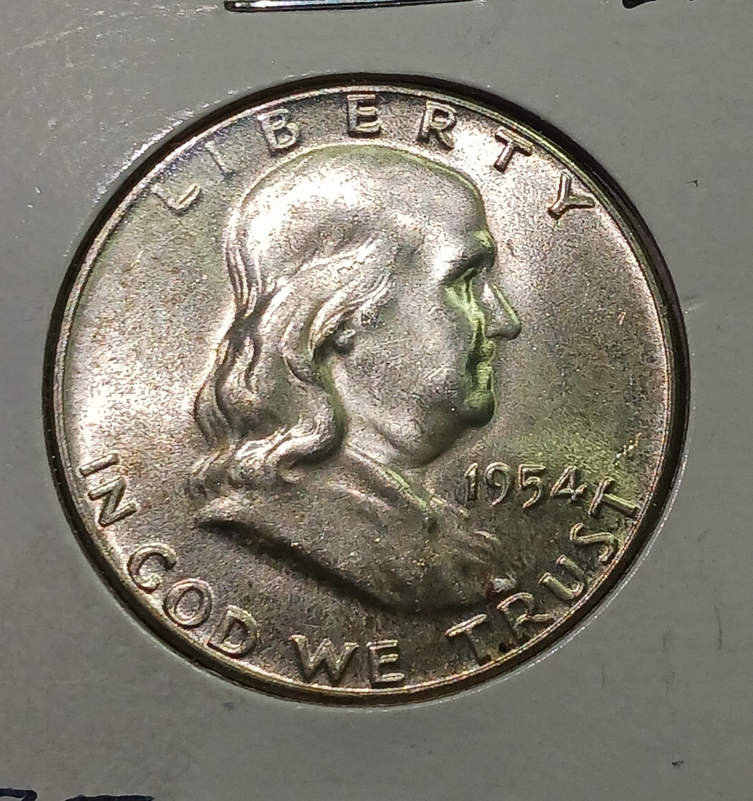 Confirmed Markers!! 1954 50C (Bugs Bunny, FS-401) - Franklin 1/2 Dollar MS FBL