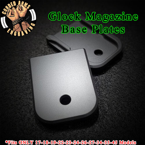 Handicap Laser Engraved Magazine Base Plate for Glock171923Gen1-5