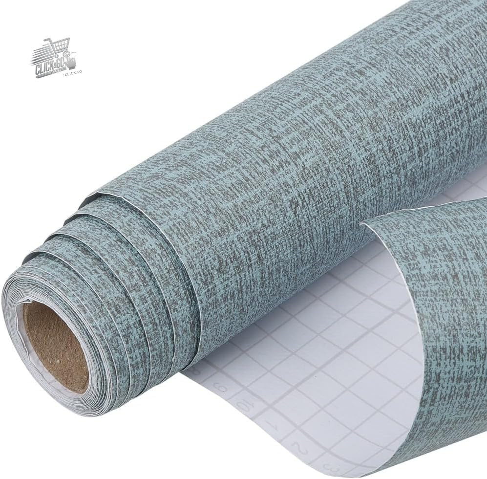 Arthome Furniture Adhesive Film 40cmx6M Textured Cloth, Self Adhesive And Rim