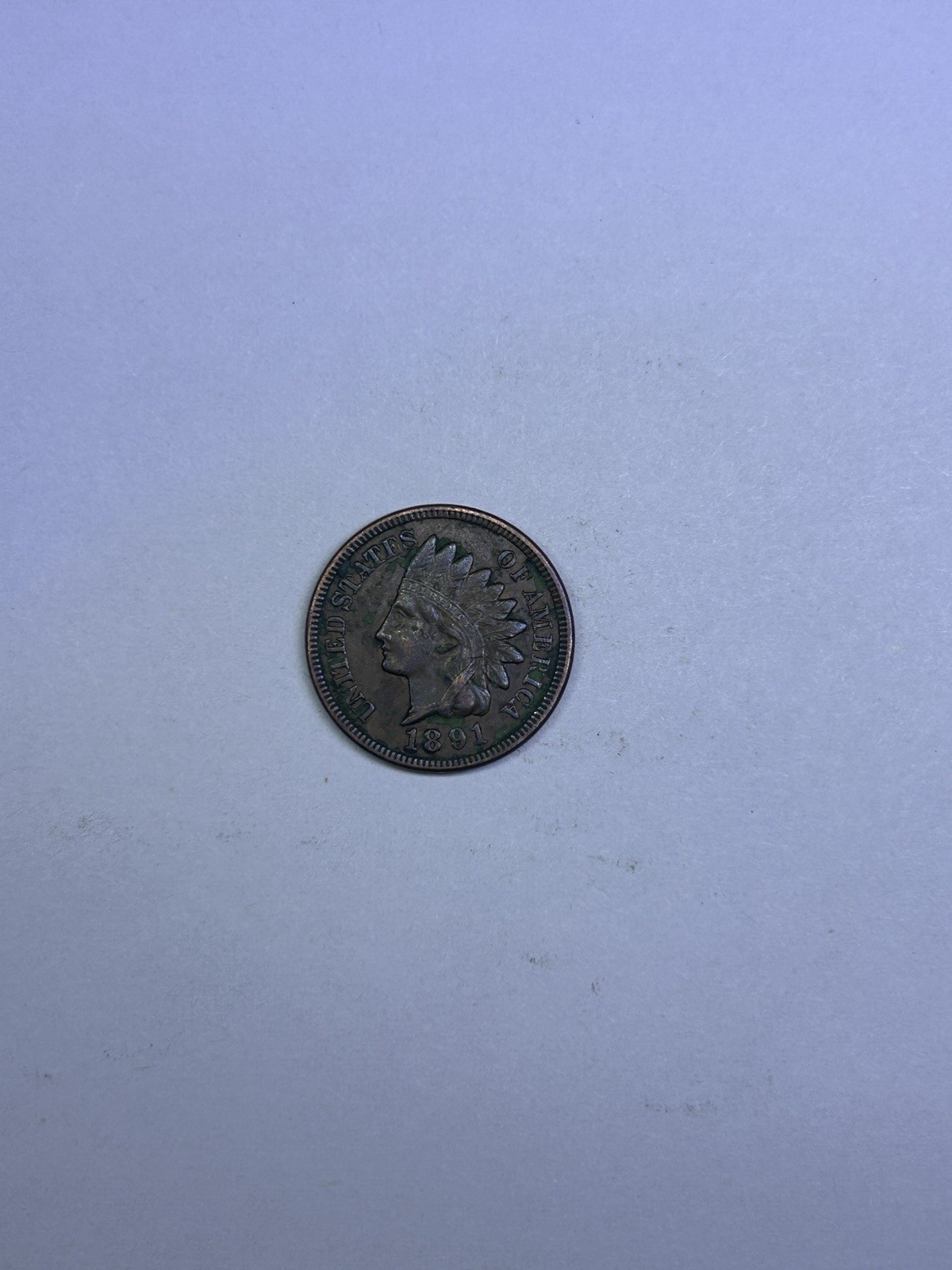 1891 ndian Head Cent One Cent US Coin Full Date