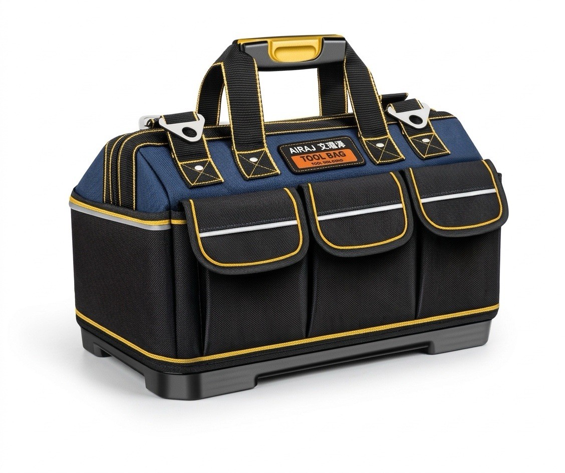 Heavy Duty 1680D Oxford Tool Bag Water-Resistant Electrician Organizer Tote