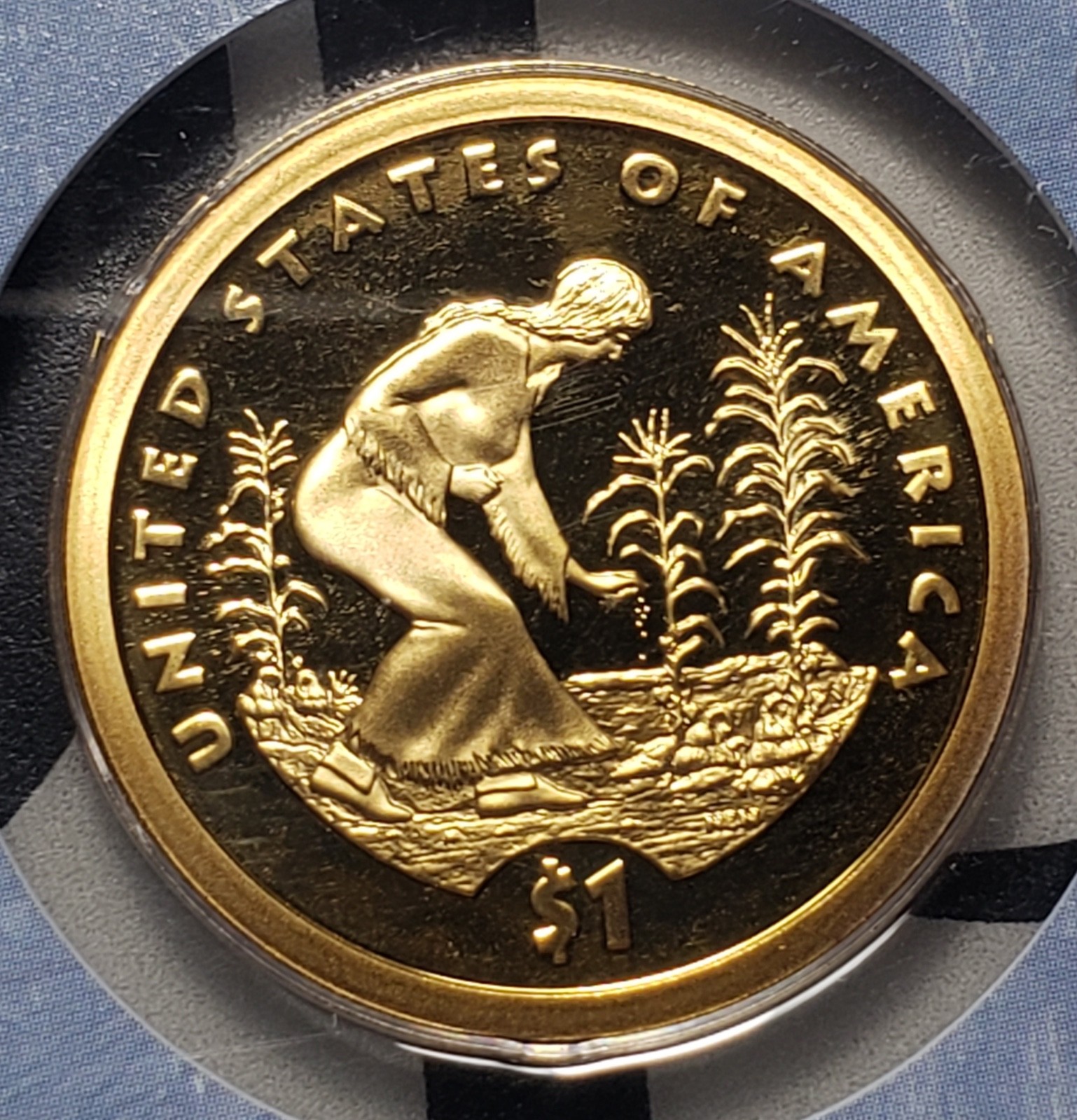 2009-S Sacagawea Native American Golden Dollar Gem Proof Cameo