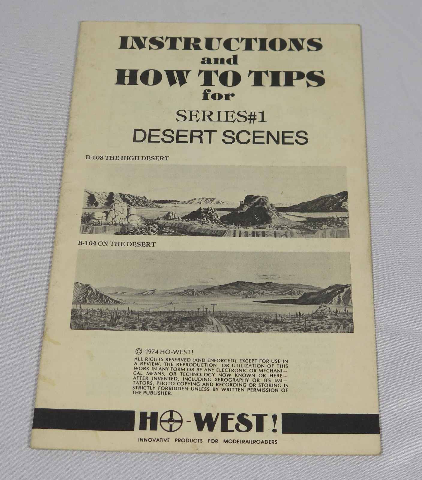 Instructions and How To Tips for Series #1 Desert Scenes HO-West! model railroad