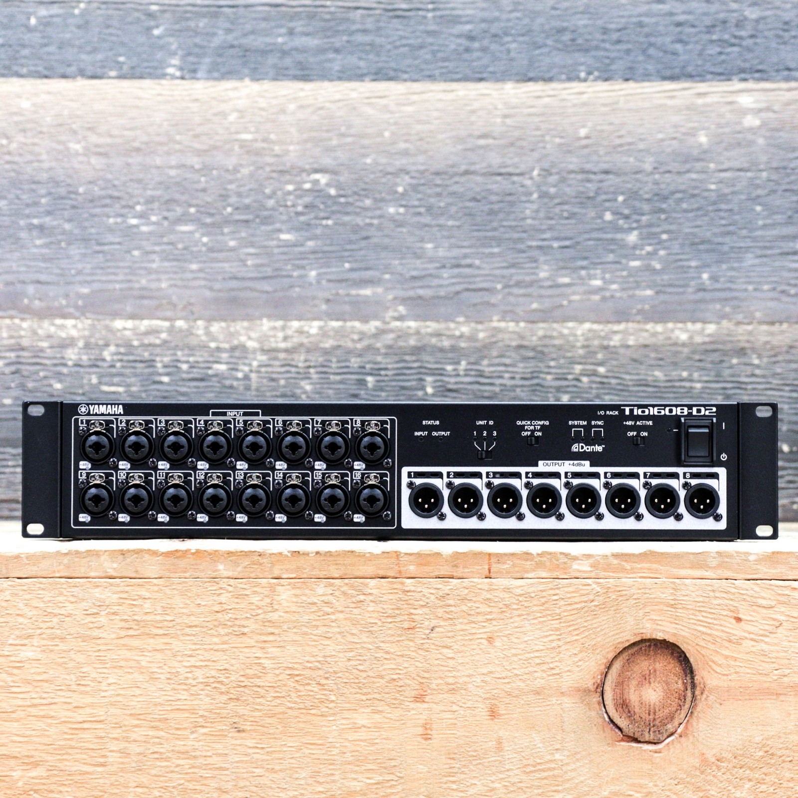 Yamaha Tio1608-D2 Audio Interface 16 mic/line Inputs Dante Stagebox I/O Rack