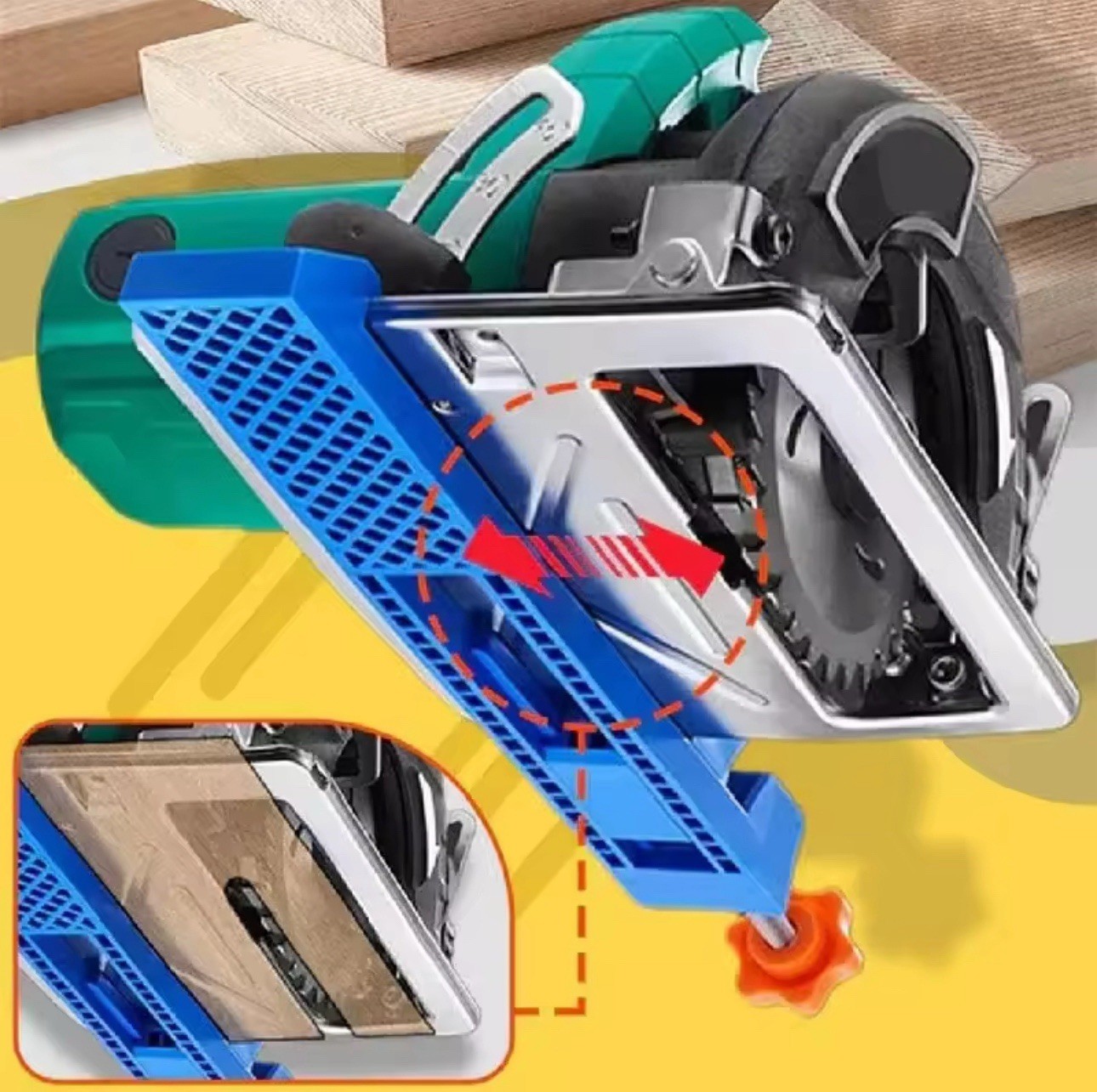 Adjustable Cutting Machine Base Guide, Electric Circular Saw Milling Positioning
