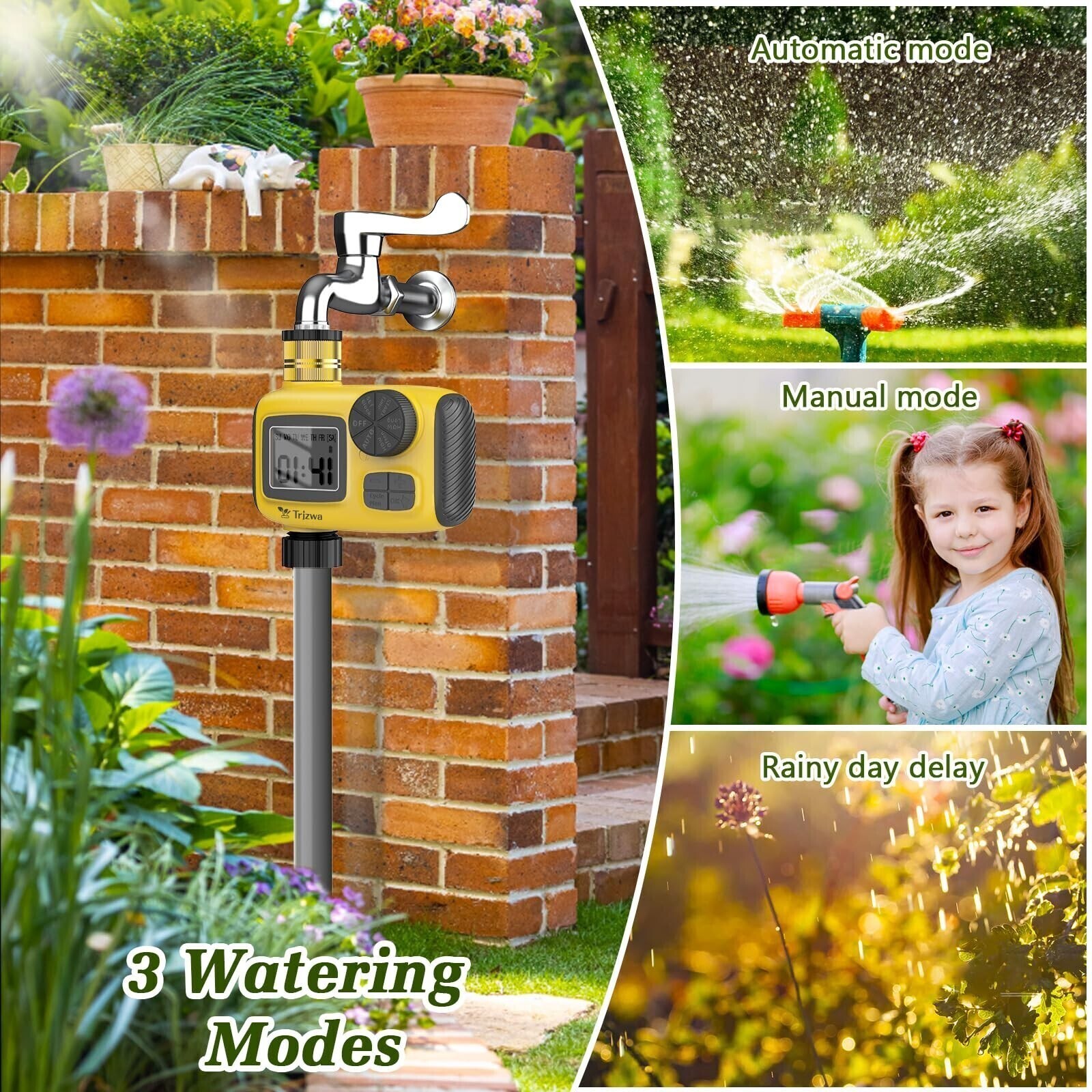 Sprinkler Timer Programmable Water Timer for Outdoor Garden Hose Sprinkler Timer