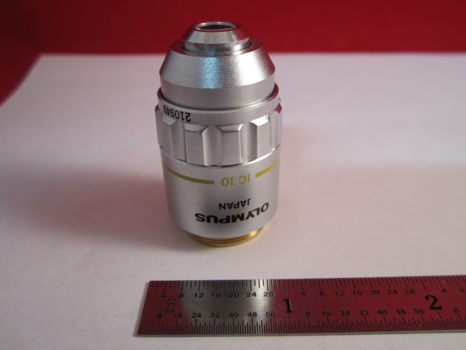 MICROSCOPE OBJECTIVE OLYMPUS JAPAN MDPLAN 10X INFINITY OPTICS BIN#11-DT-R