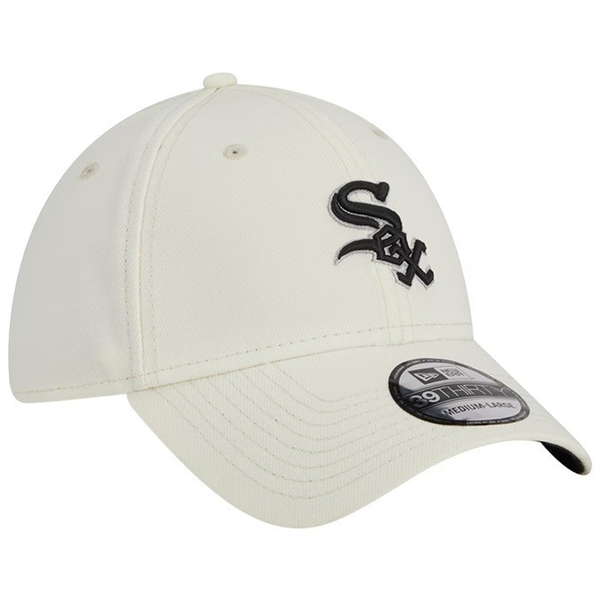 New Era 39Thirty Stretch Fit Chicago White Sox Team Classic Black UV - M/L