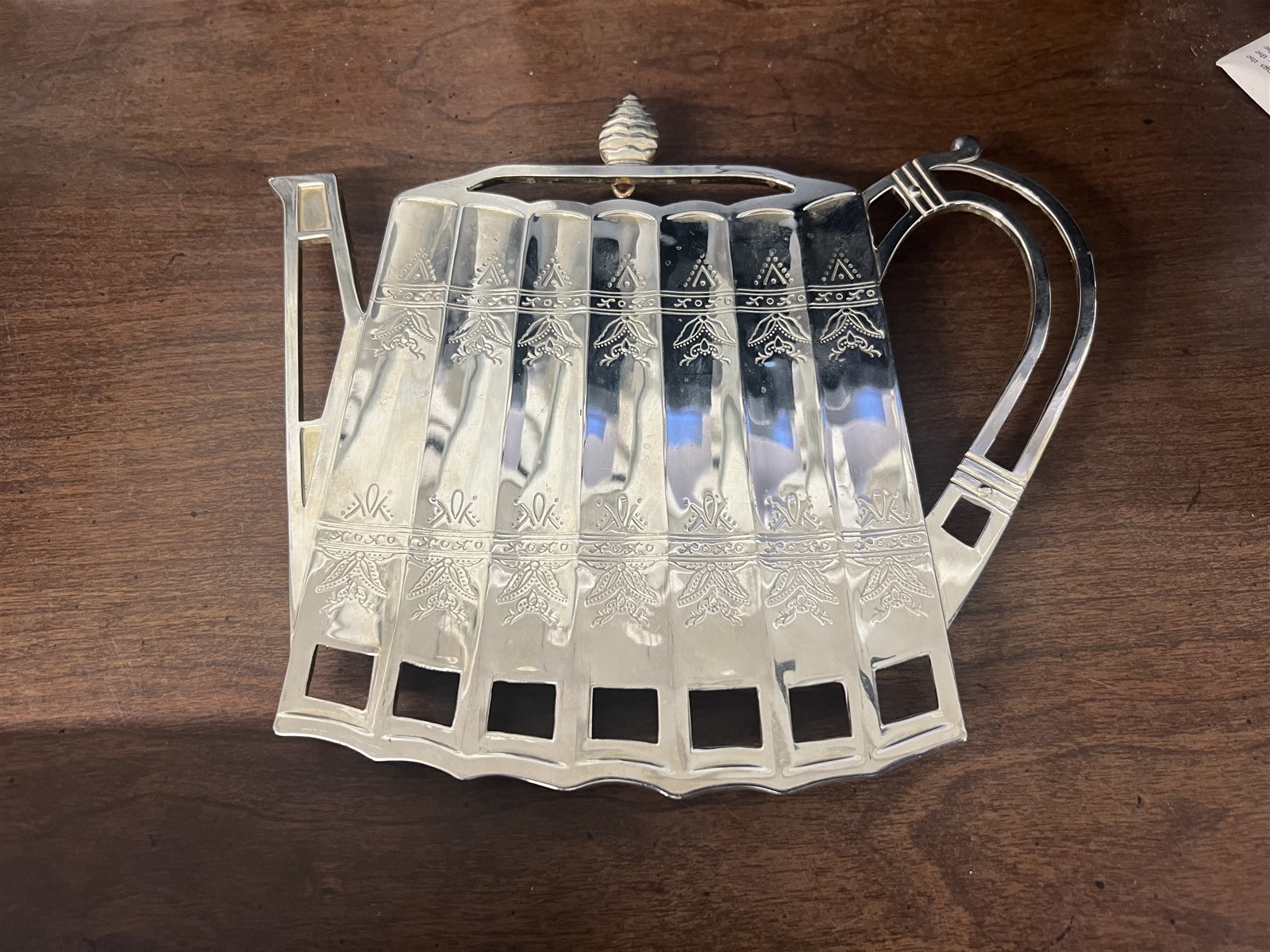 Godinger Silver Plate 1992 Tea Pot Trivet