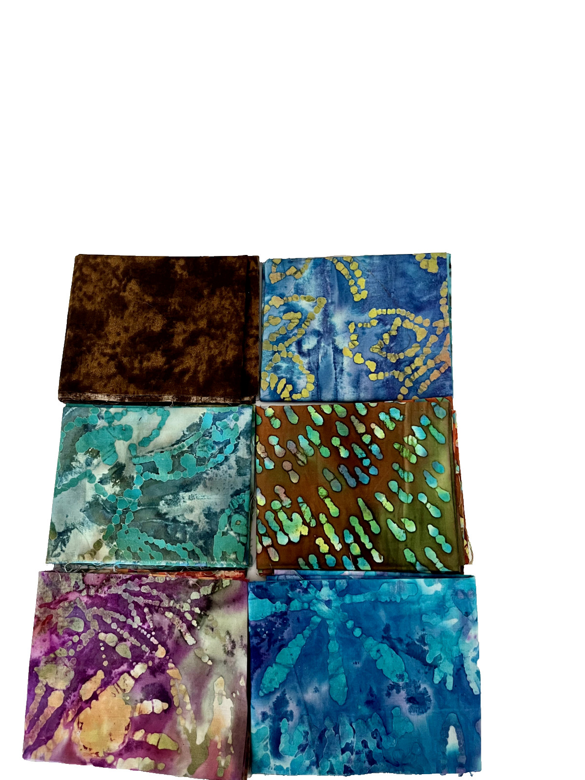 Fat Quarters Pre-Cut 6-Pack Batik 18 x 22" [F]