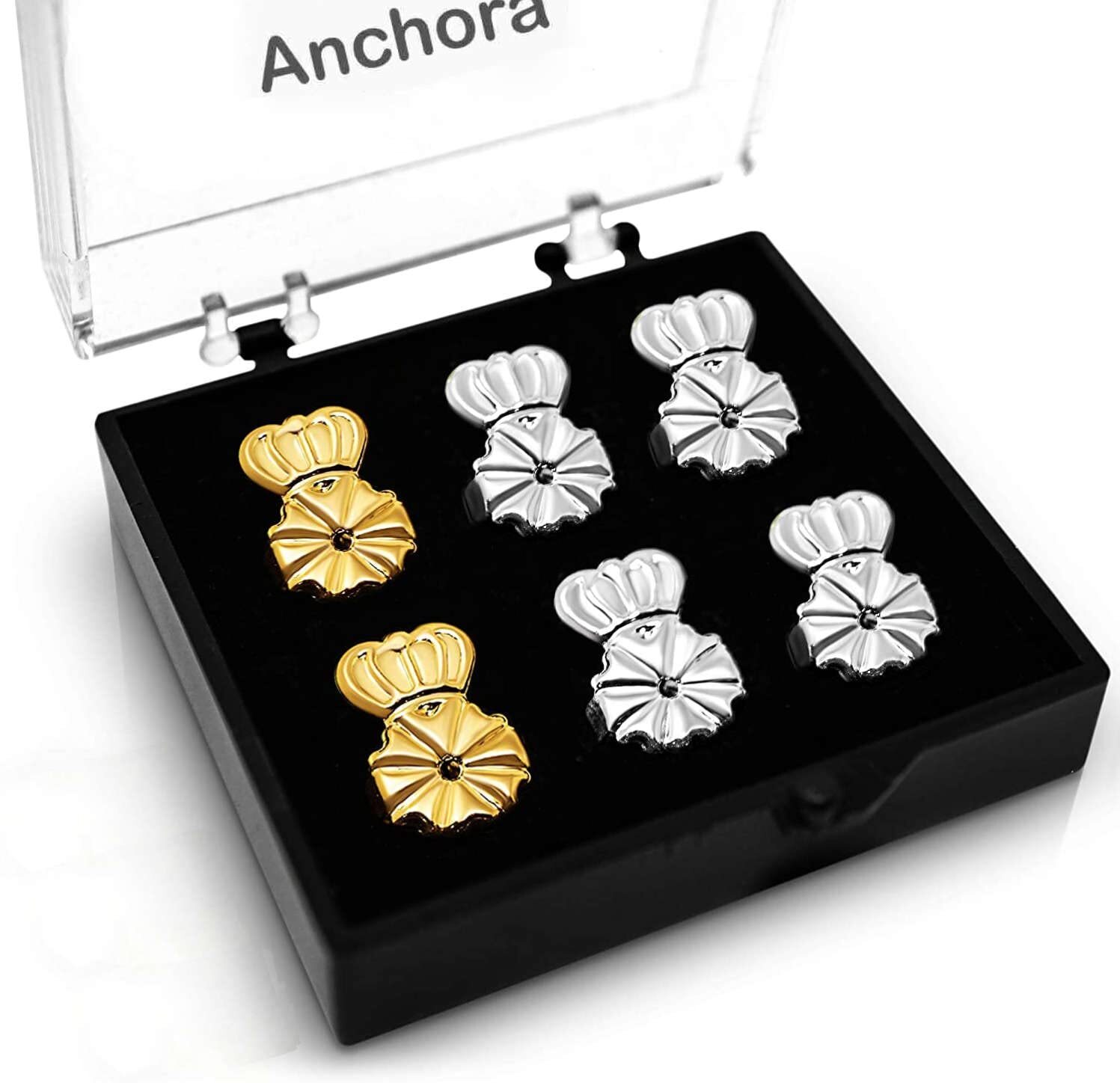 Magic Earring Backs for Droopy Ears Earring Lifters 2 Silver and 1 Gold