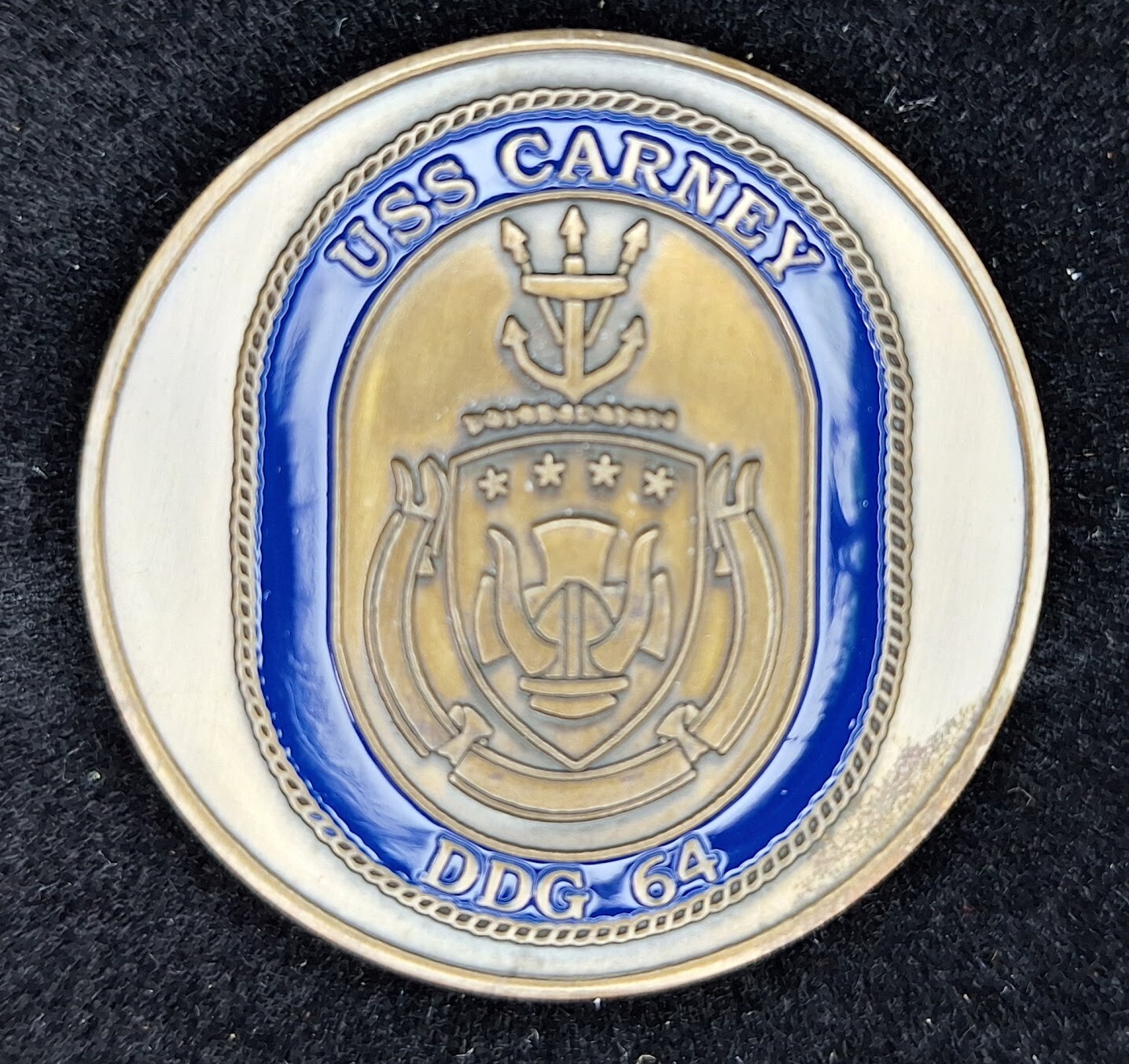DDG-64 USS CARNEY - 505 Fleet - Navy Challenge Coin