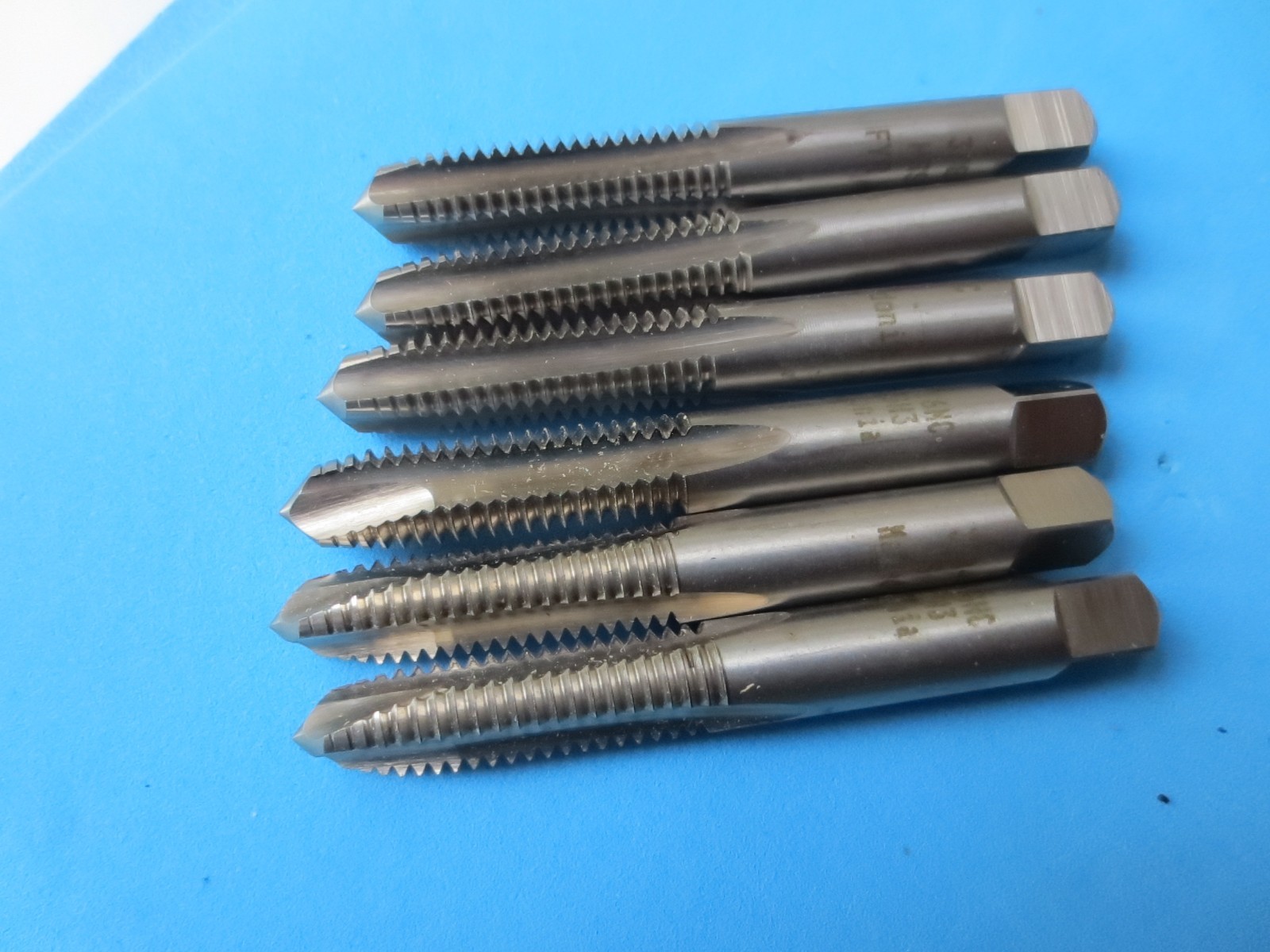 6pc Lot.  3/8-16 NC, HSS, 4 Flute, GH3 Hand Plug Tap ♦ Made in Macedonia ♦