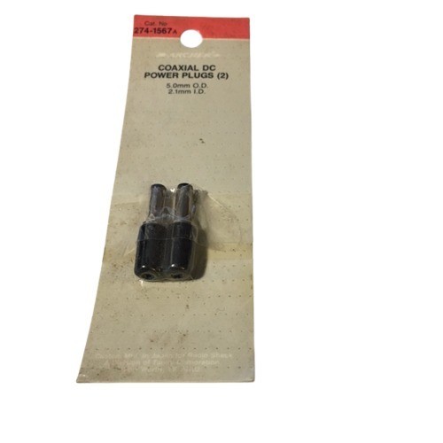 Archer (Radio Shack) 274-1567A Coaxial DC Power Plug , 5mm O.D, 2.1mm I.D