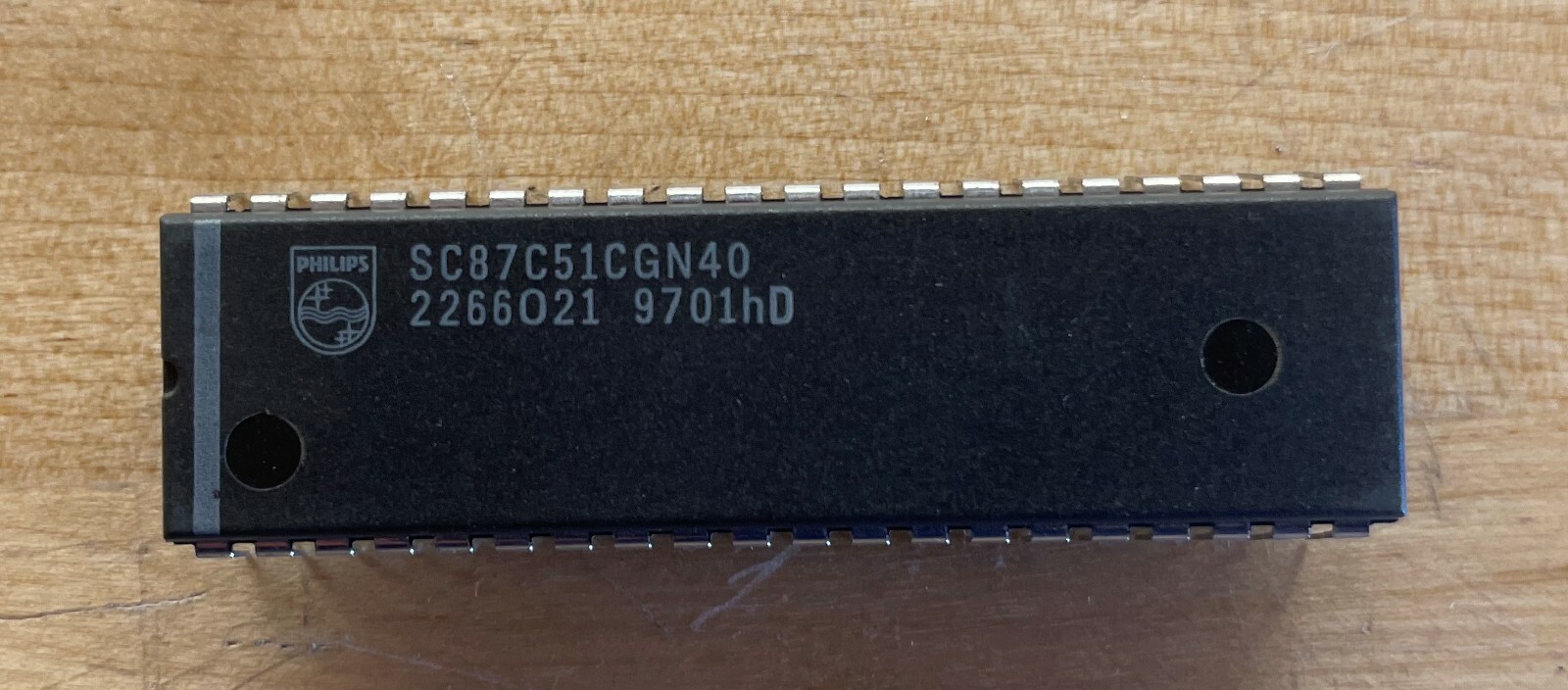 PHILIPS SC87C51CGN40, 8-bit Microcontroller, 40 pins DIP