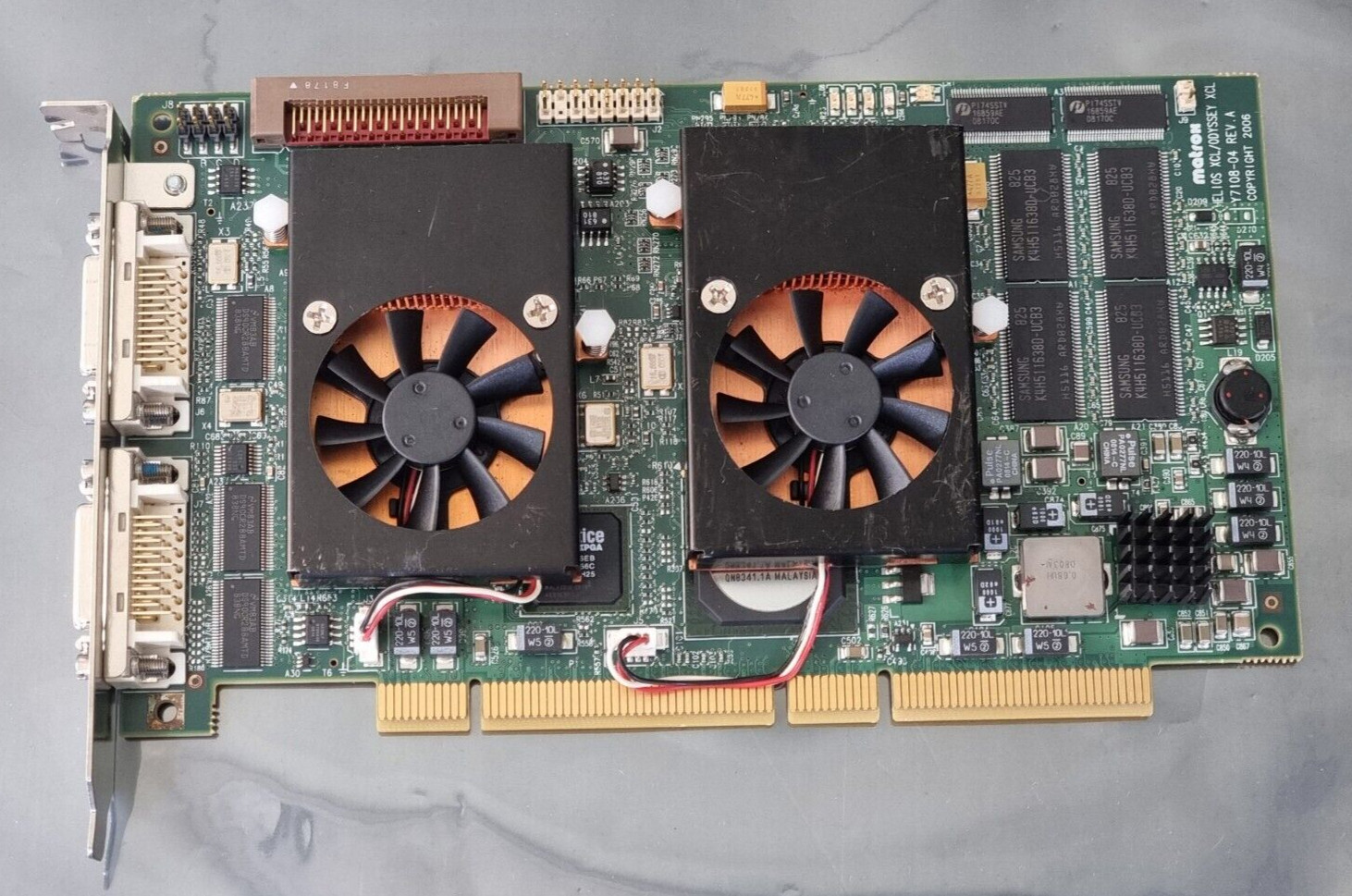 Used Matrox HELIOS XCL/ODYSSEY XCL Y7108-04 REV.A 010G5MSFCL P/N 63039621347