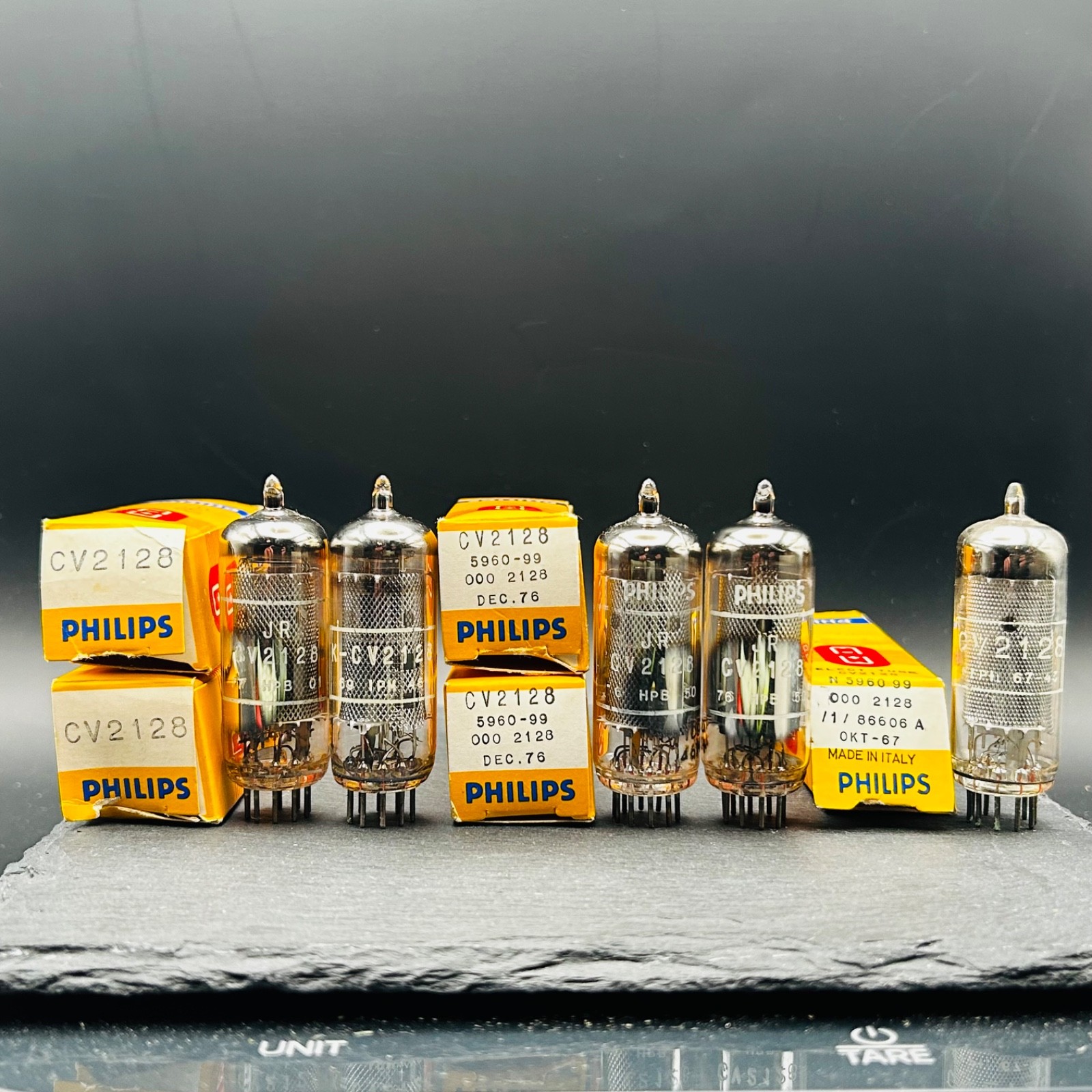5x Philips CV2128 / ECH81 Vacuum Tubes NOS – Military Stock – Heerlen / Italy