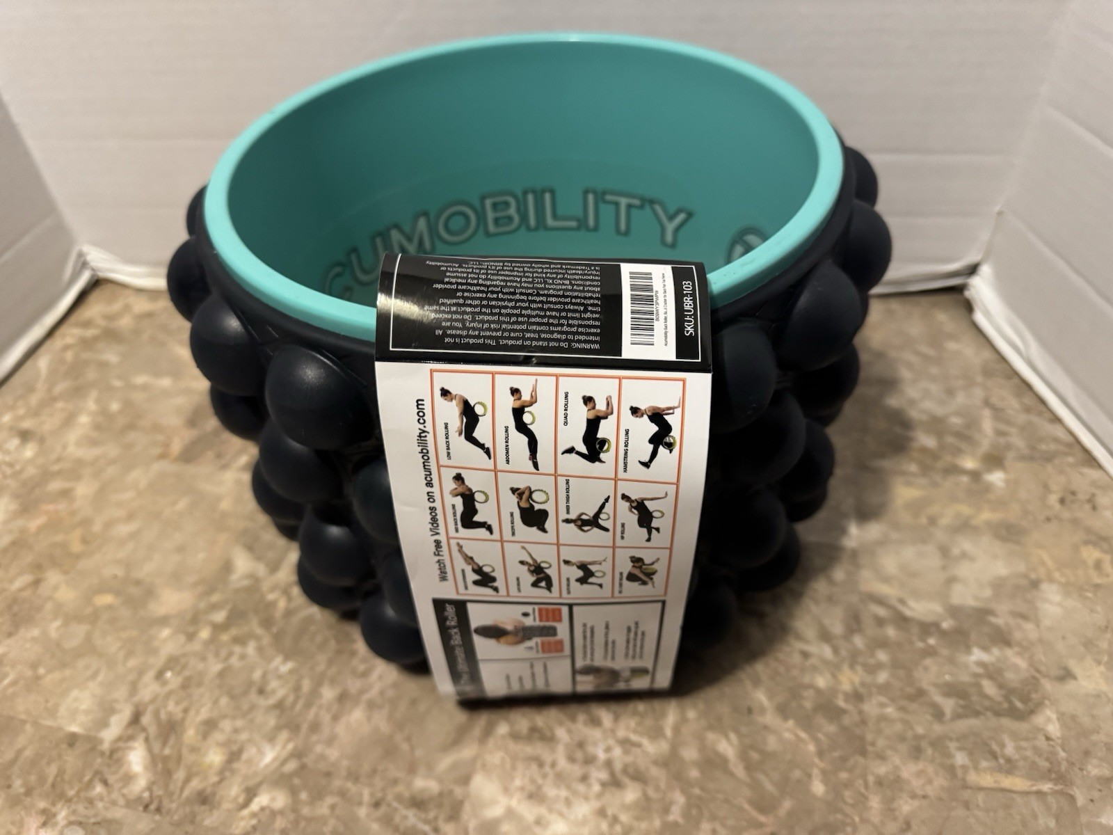 Acumobility Foam Roller & Back Cracker Ultimate Yoga Wheel 11" Height 7" Width 