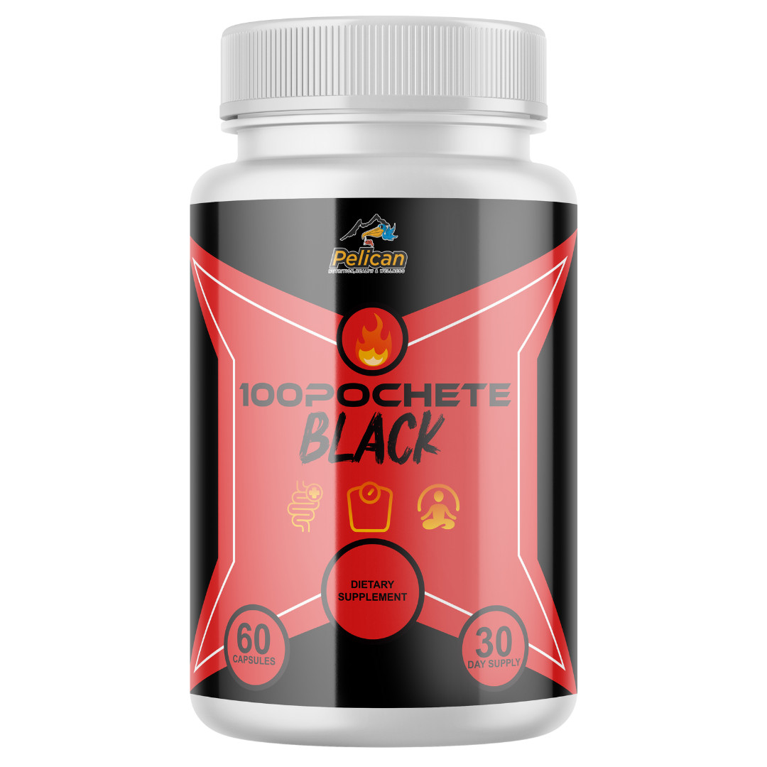 100 pochete black- Metabolism Support, Weight Management Supplement- 1 Bottle