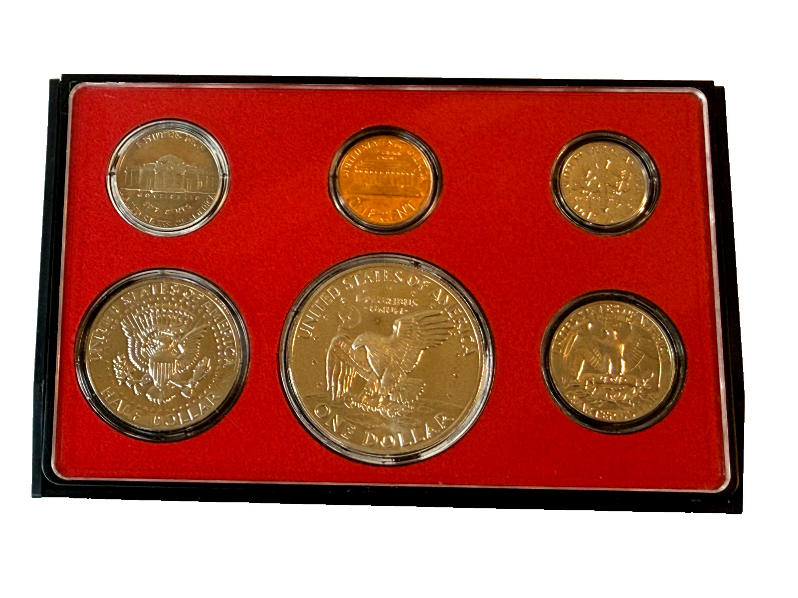 1973-S Proof Set U.S. Mint Original Government Packaging with Eisenhower Dollar