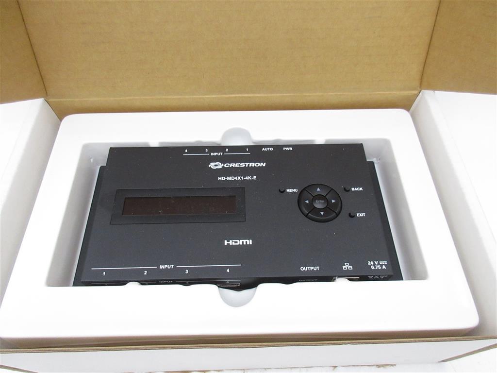 Crestron HD-MD4X1-4K-E HDMI Switcher w/ AC Adapter