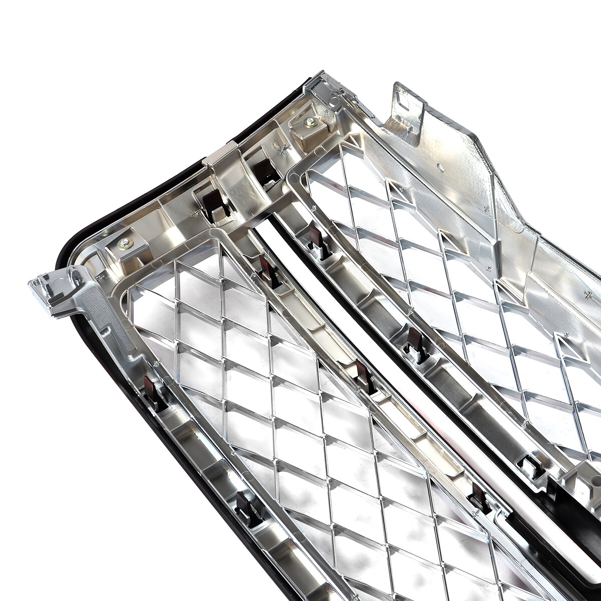 Summit White Front Grille with Chrome Mesh For 2011-2014 Silverado 2500HD 3500HD