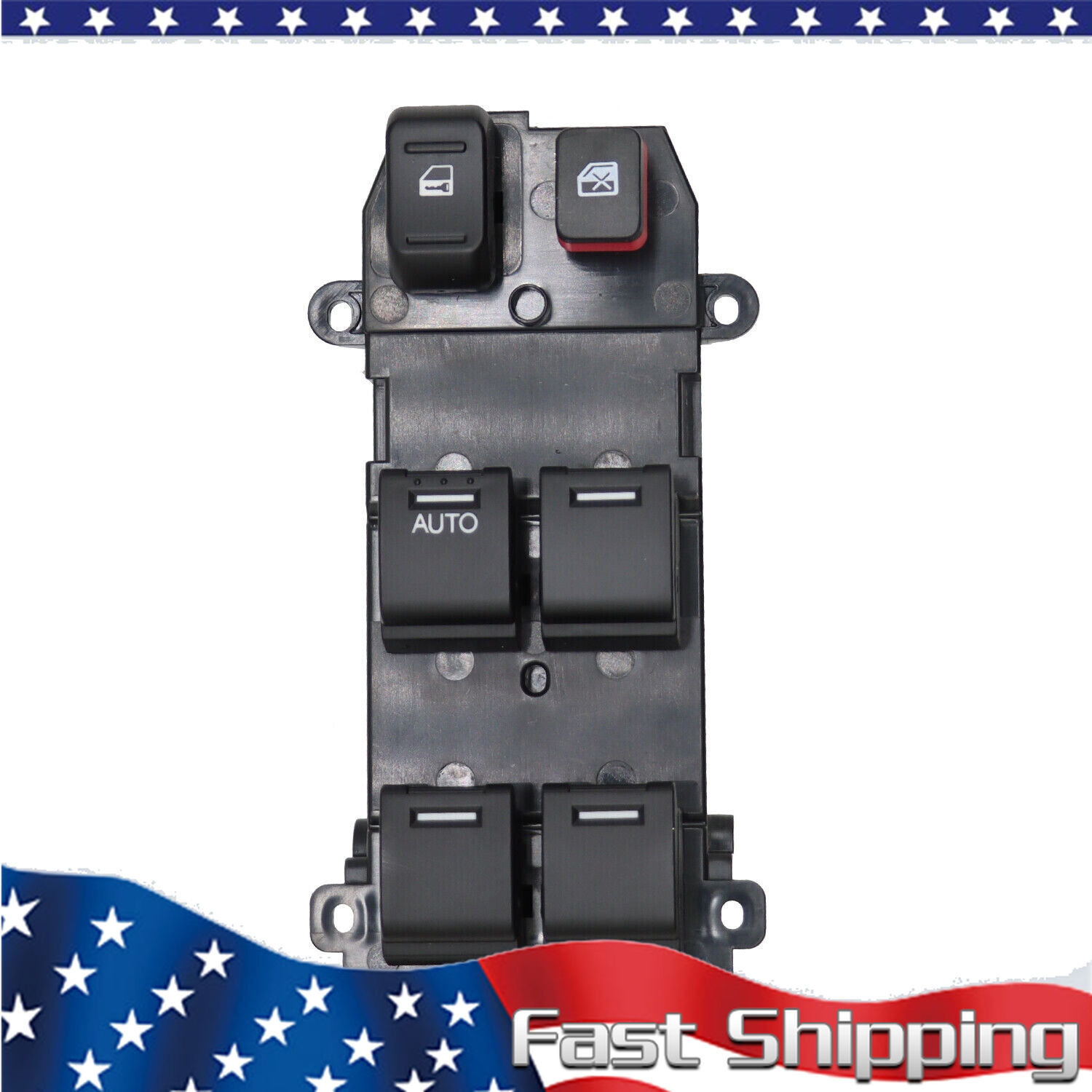 New Fit For 2009 2010-2014 Honda Fit New Master Power Window Door Switch Black