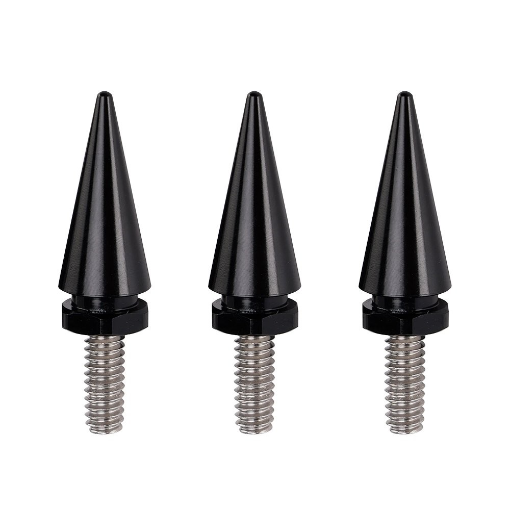 3PCS Windscreen Windshield Spike Screws For Harley Electra Glide 1996-2013 Black