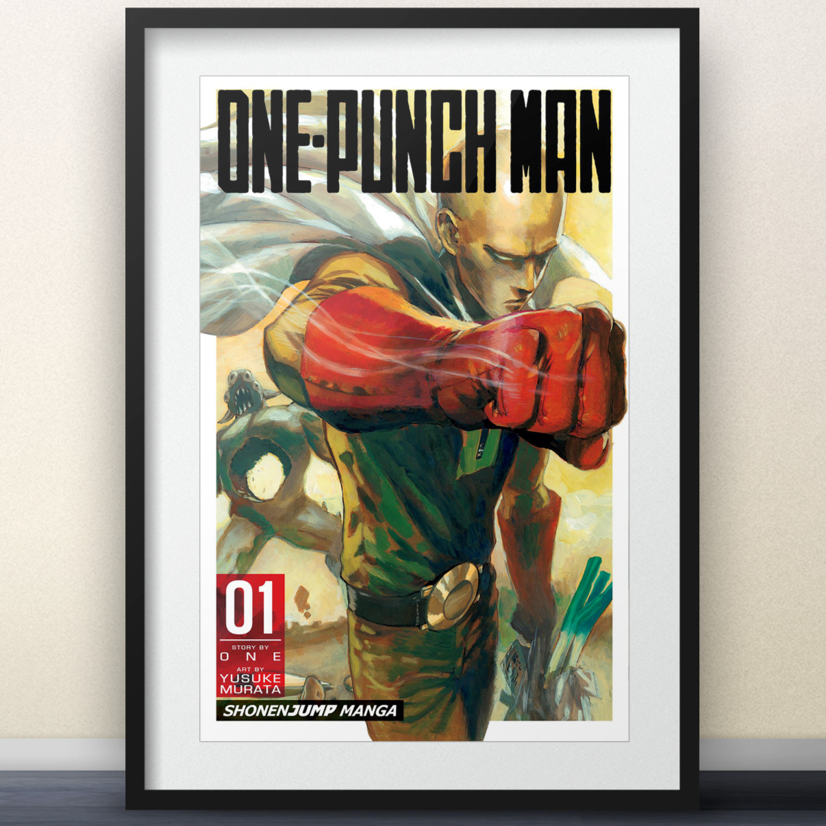 One Punch Man Vol 1 Cover - 11x17" Print - Shonen Jump anime season 3