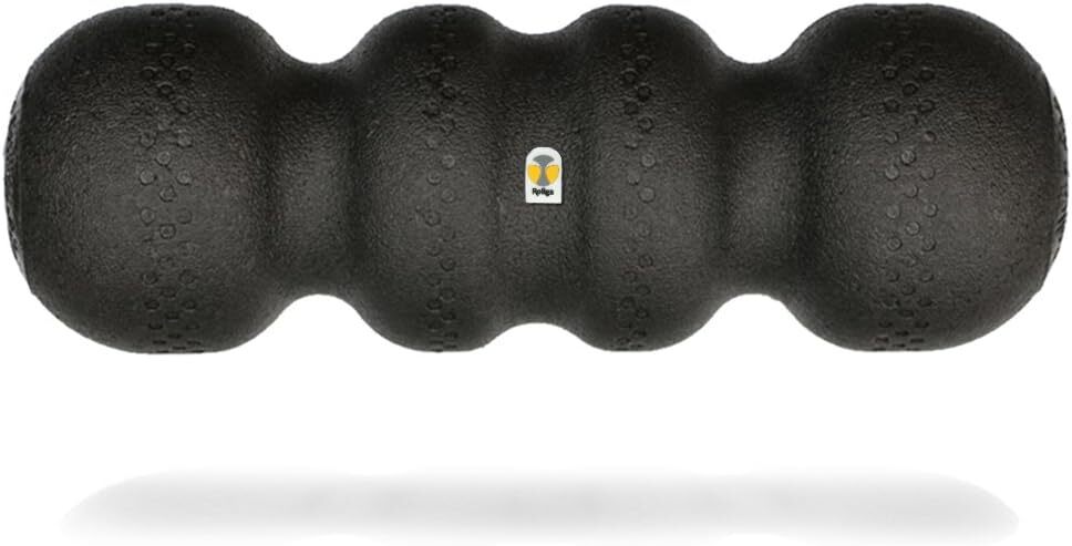 Rollga PRO - Better Foam Roller for Back and Neck Massage and Exercise (Black)