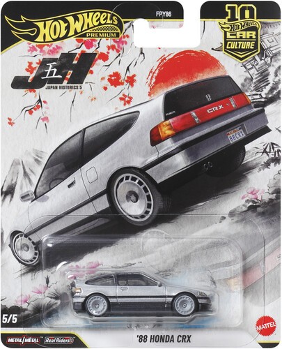 Mattel - Hot Wheels Premium: Japan Historics '88 Honda CRX [New Toy] Toy Car,
