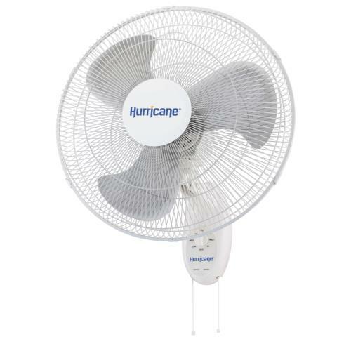 Hurricane Supreme 18" Oscillating Wall Mount Fan 3 Speed
