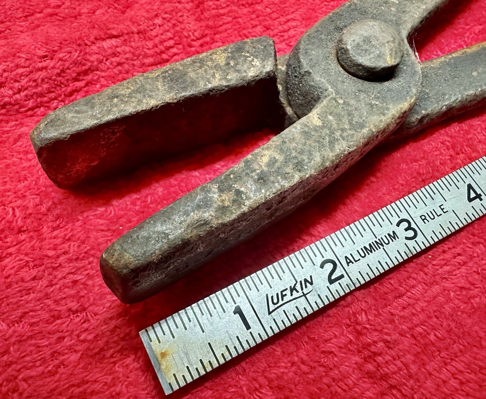 Antique Blacksmith’s Tongs - Straight Lipped 18” Likely ATHA TOOL CO.  ca. 1900