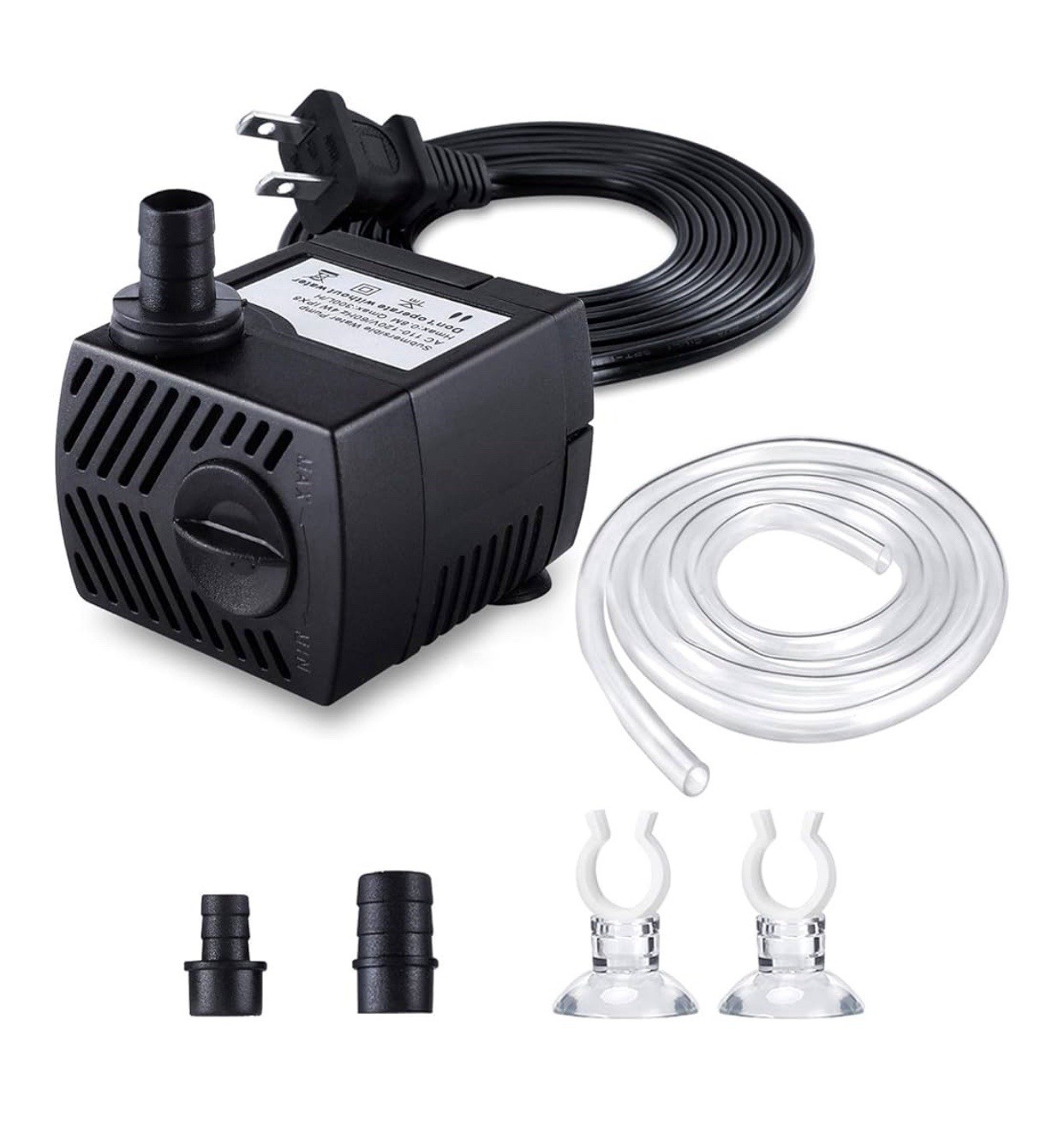 Fountain Pump, 80GPH(4W 300L/H) Submersible Water Pump, Durable Outdoor Fountain