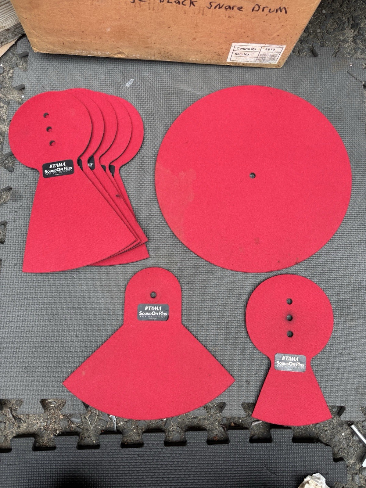 TAMA Soundoff Pro Sound Off Cymbal Damper Mute Pads Set of 8