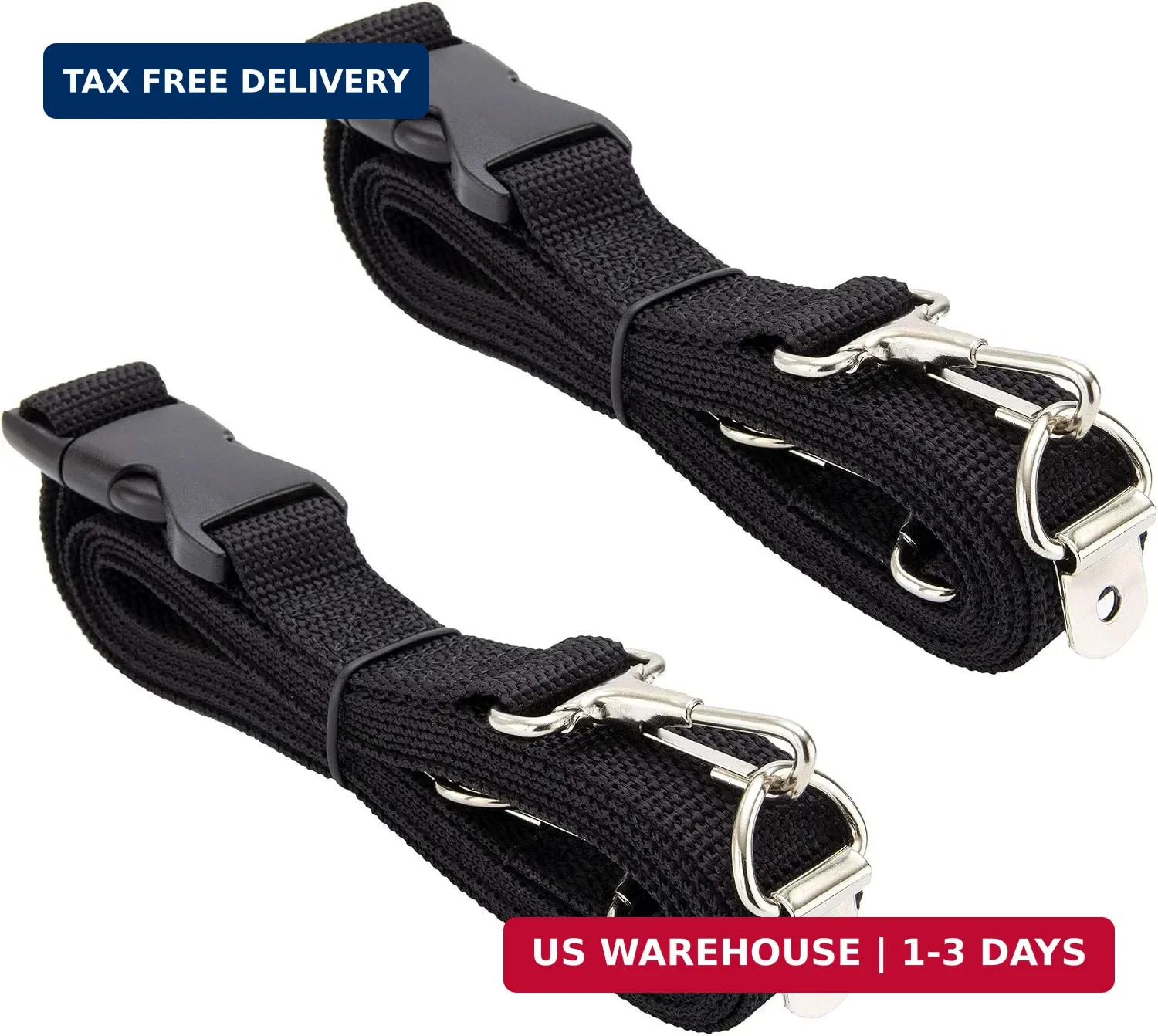 RV Furniture Tie Down Strap - 86" Heavy Duty Polyester Strap with D-Ring & Hook